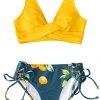 Front Cross Lace Women's Bikini Swimsuit - Image 2
