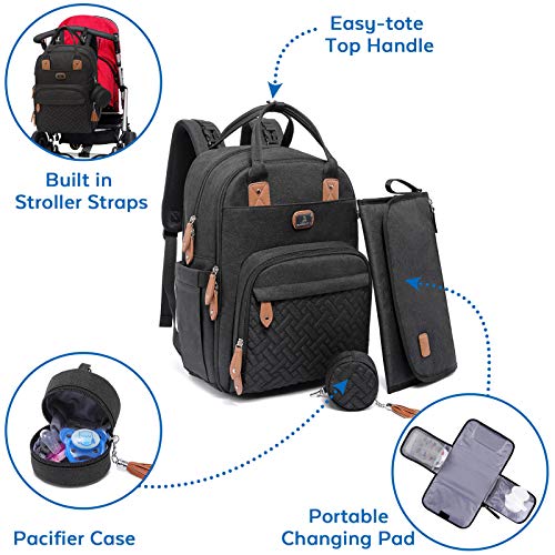 Diaper Bag Backpack with Portable Changing Pad