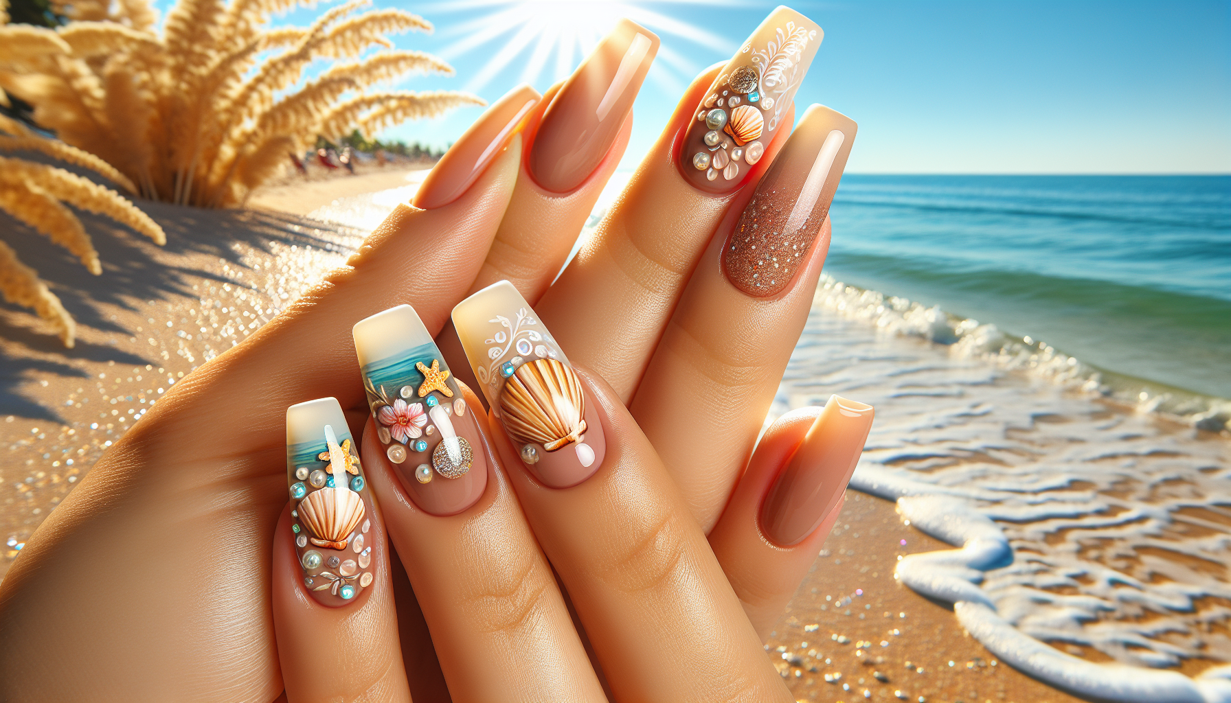 Read more about the article Beach Bliss: Easy Nail Art Designs for Summer Vacation