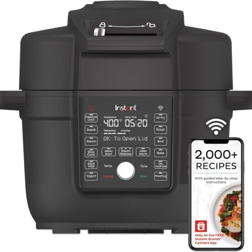 Instant Pot 6.5 Quart Duo Crisp Ultimate Lid with WIFI, 13-in-1 Air Fryer and Pressure Cooker Combo