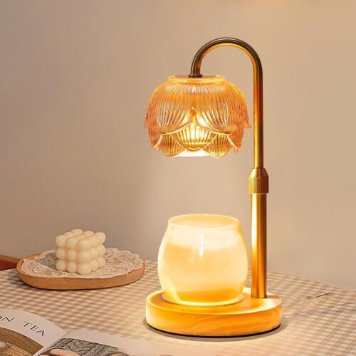 Electric candle warmer lantern with 2 Bulbs for Scented Jar Candles, Warming Gifts Home Bedroom Décor