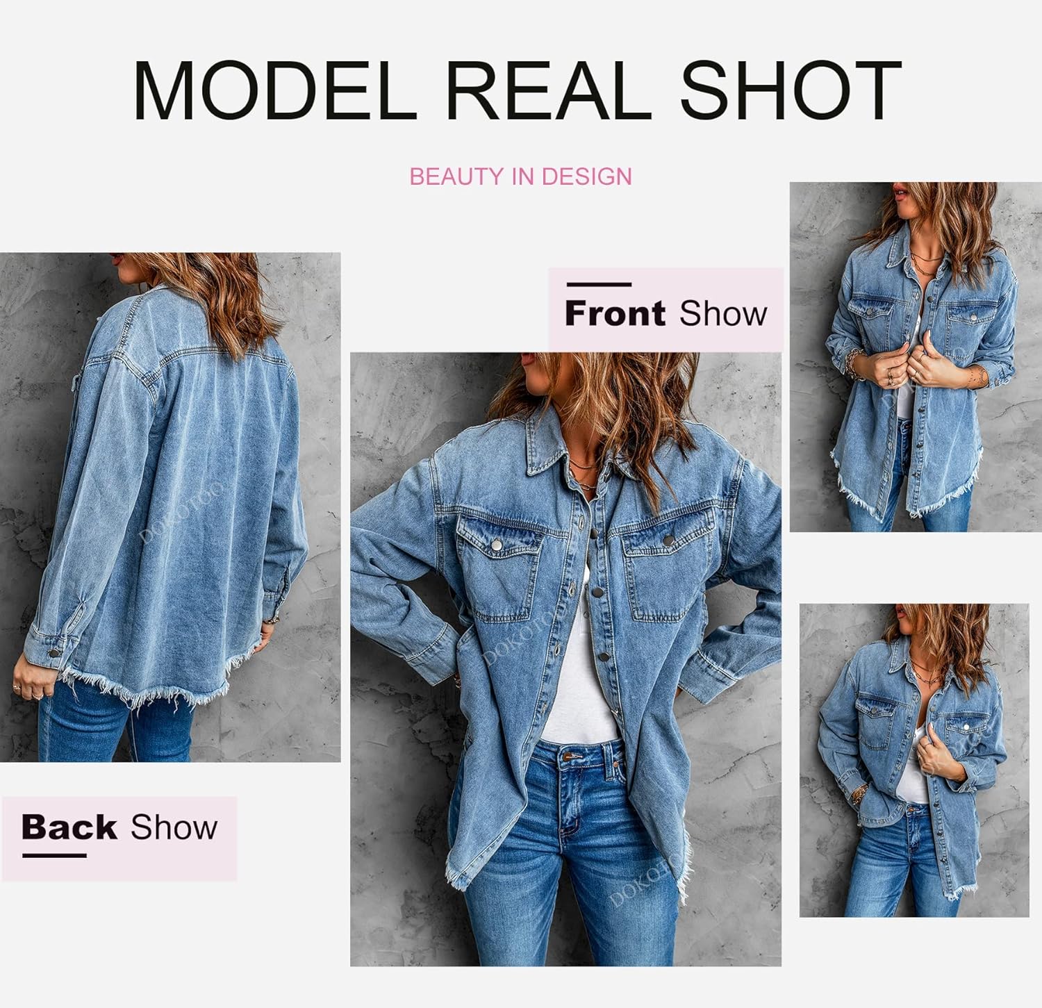 oversized denim jacket women