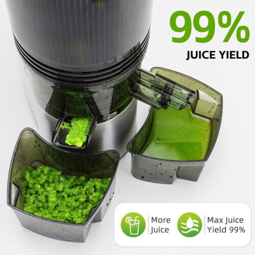 Cold Press Juicer, 5.4″ Extra Large Feed Chute Fit Whole Fruits & Vegetables