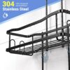 Hanging Shower Organizer Bathroom Shower Rack: Rustproof No-Drill Overhead Shower Caddy with Soap Holder, Hooks & Shelves - Image 3