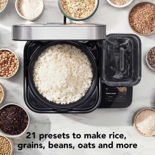 KitchenAid Smart Grain and Rice Cooker with Integrated Scale and Water Tank, 8-Cup Capacity