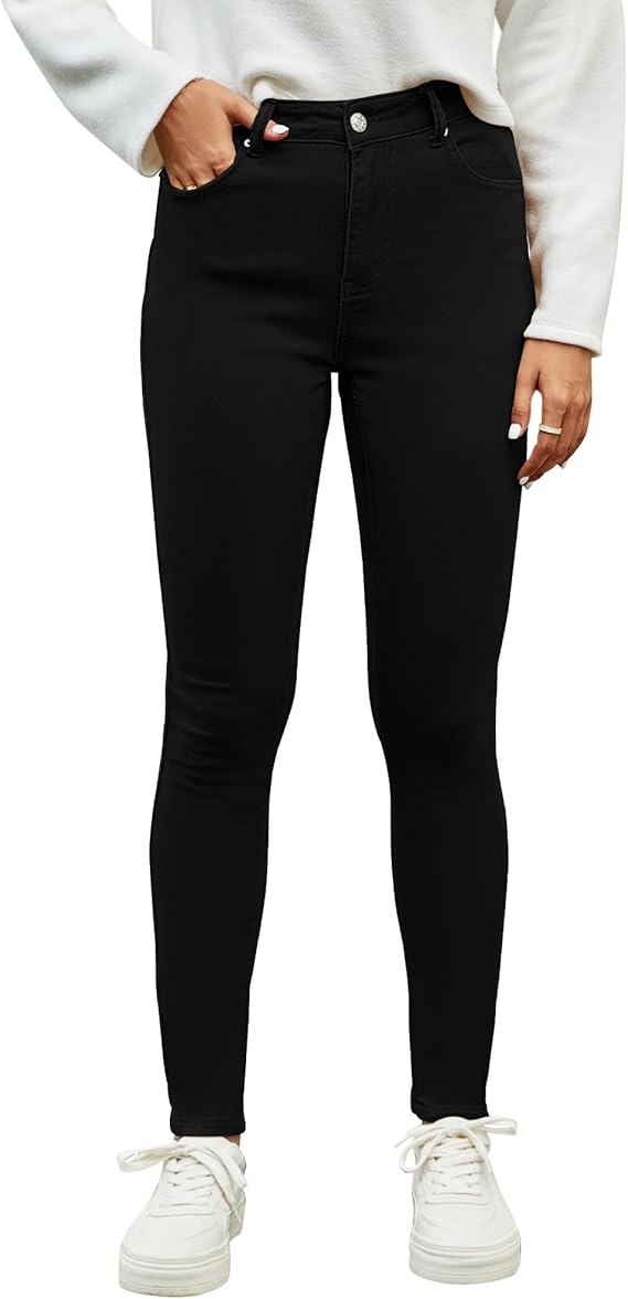 Fall Wardrobe Essentials  - Vetinee Skinny Jeans for Women High Waisted Slim Fit Denim Pants