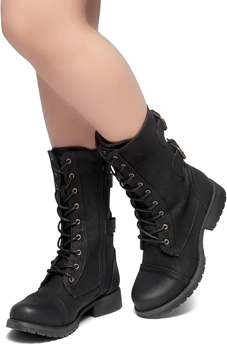 high ankle combat boots