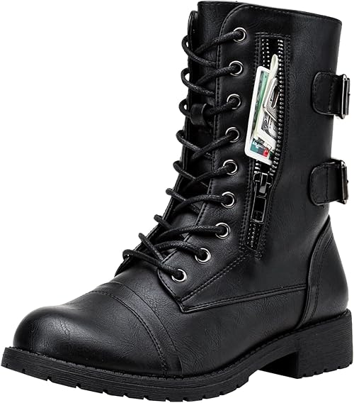 womens combat booties