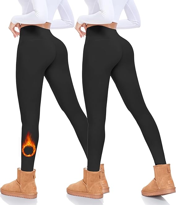 FULLSOFT Fleece Lined Leggings Women Tummy Control High Waisted