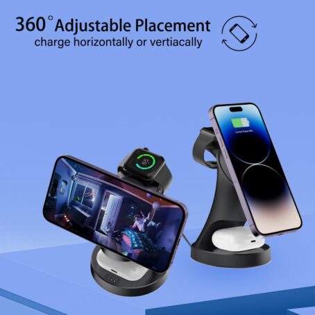 3 in 1 Magnetic Wireless Charger Stand