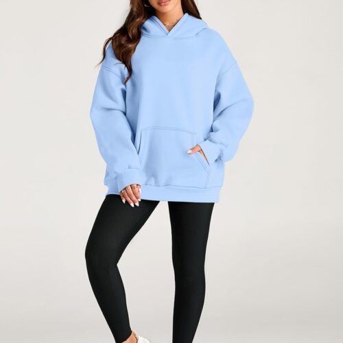 Trendy Queen Women’s Oversized Hoodies Fleece Sweatshirts Long Sleeve Pullover