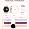 Smart Watch for Women, Bluetooth Call Fitness Tracker for Android and iOS Phones