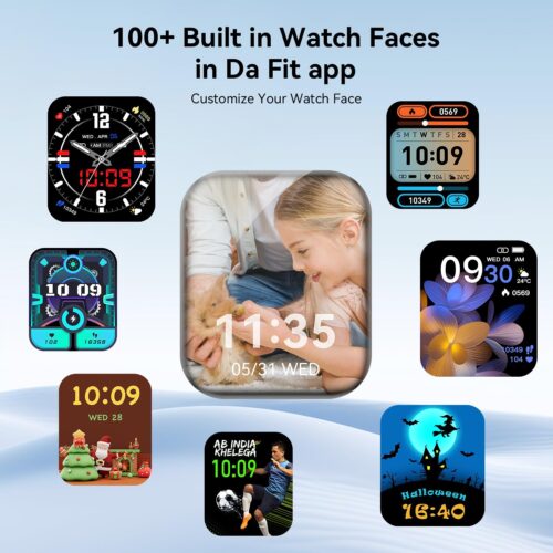 1.85″ Smart Watch for iPhone and Android, IP68 Waterproof Fitness Tracker with 120+ Sport Modes, Heart Rate Monitor