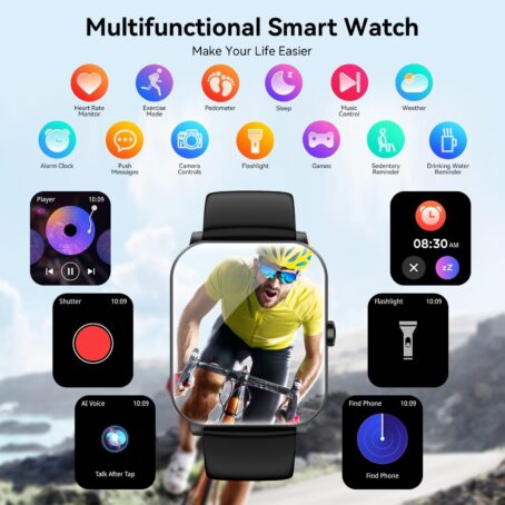 Smart Watch, 1.85" Smartwatch for Men Women