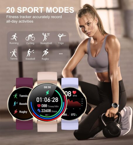 Smart Watch for Women, Bluetooth Call Fitness Tracker for Android and iOS Phones