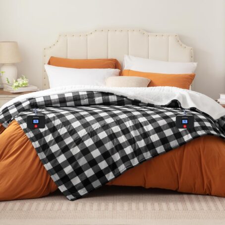 Best Electric Blanket Queen Size, Soft Flannel to Sherpa Heated Blanket