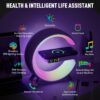 4-in-1 Smart LED Desk Lamp with Wireless Charger, Bluetooth Speaker, Alarm Clock, and App Control - Image 2