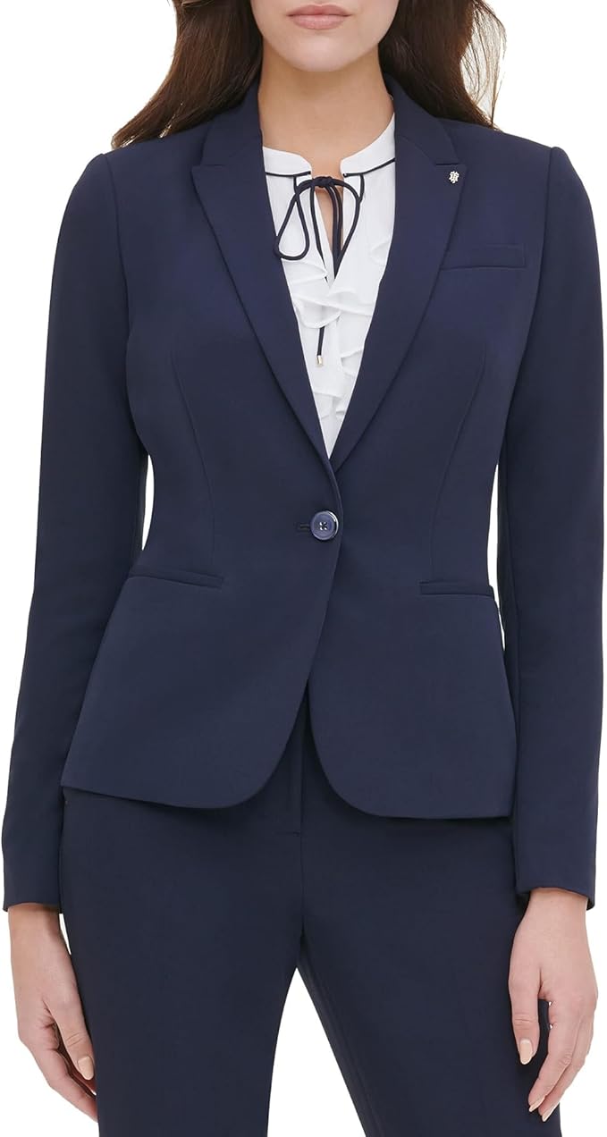 Tommy Hilfiger Women's Blazer – Business Jacket with Flattering Fit 
 for Fall work outfits