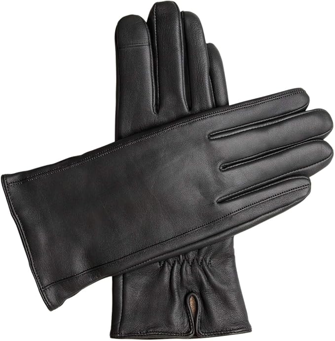 Downholme Touchscreen Leather Cashmere Lined Gloves for Women for Christmas Outfit Ideas