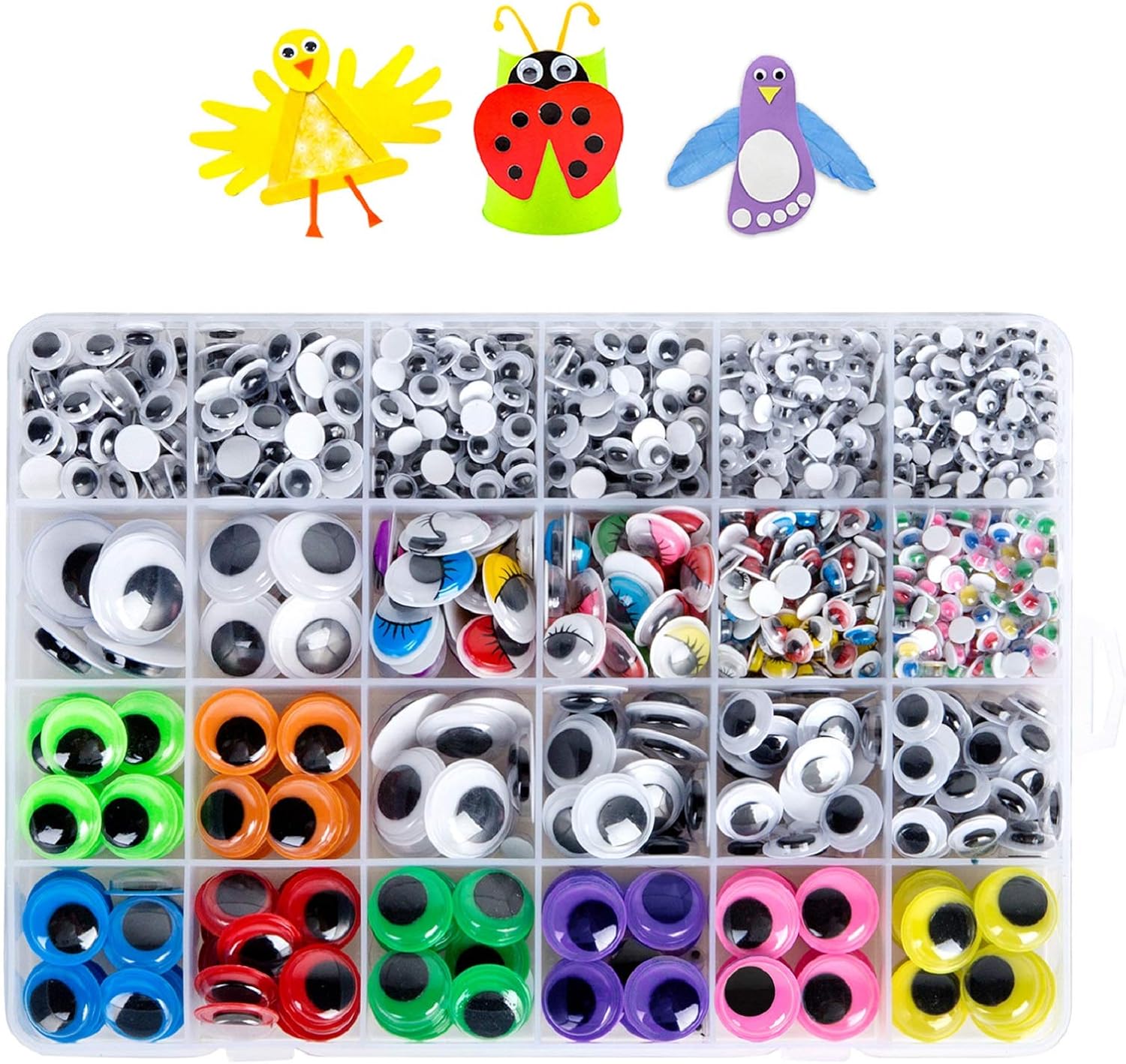 Christmas decorations for kids - 1680pcs Googly Wiggle Eyes Self Adhesive