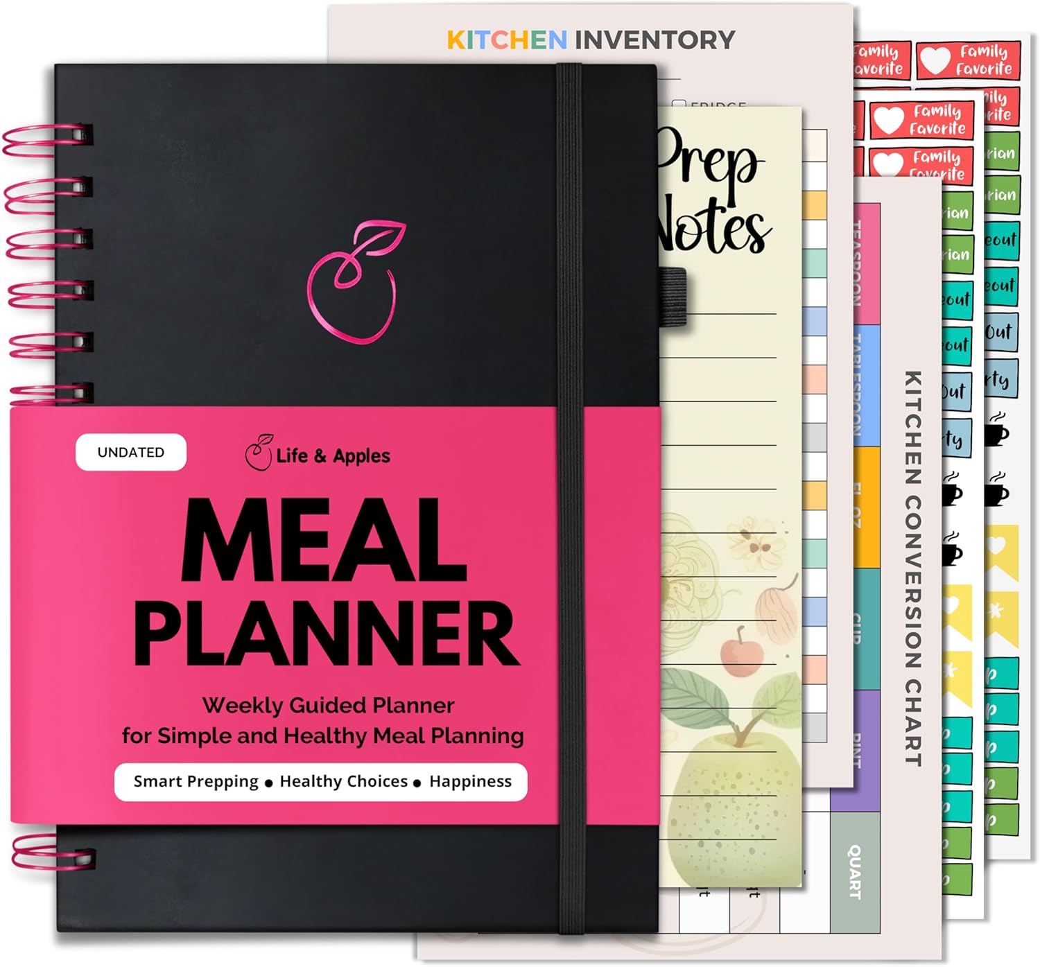 first time Thanksgiving hosting - Life & Apples Meal Planner with Grocery List - Meal Prep, Menu Planning