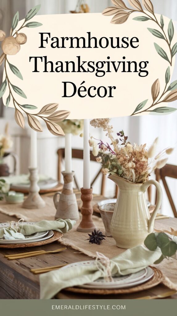 Farmhouse-Style Thanksgiving Décor: Create a Warm, Rustic Setting