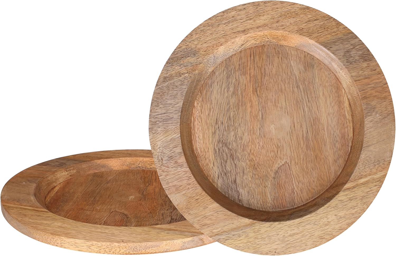 Budget Thanksgiving Table Décor - Alpha Living Home Wood Serving Charger Plates 