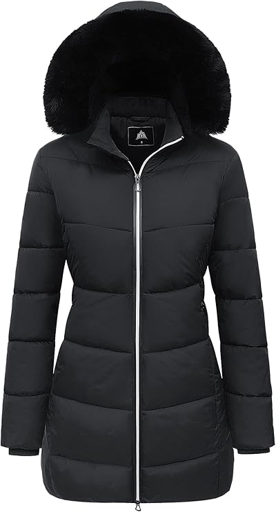 How to Layer for Cold Weather - MOERDENG Women's Winter Windproof Warm Down Coats Waterproof Thicken Hooded fashions Puffer Jacket