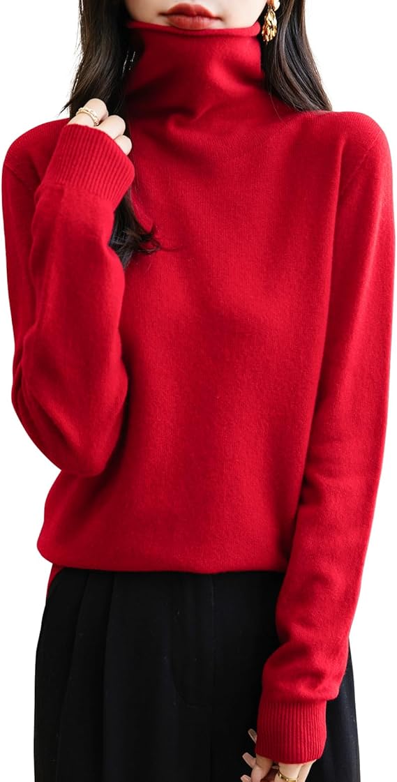 How to Layer for Cold Weather - Women's 100% Merino Wool Seamless Sweater Turtleneck First