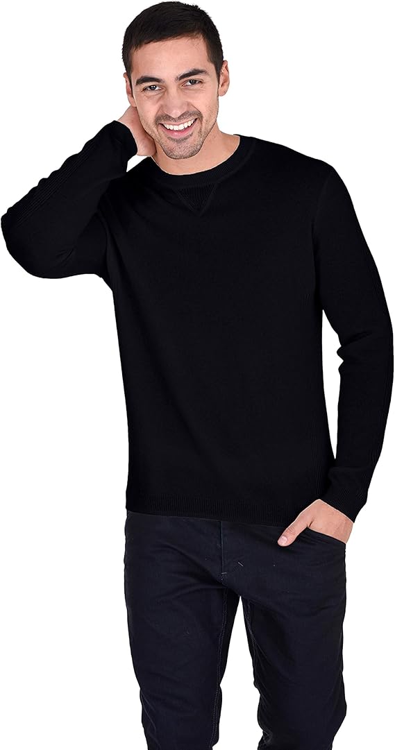 women's casual winter outfits - State Cashmere Essential Crewneck Sweater 100% Pure Cashmere Pullover Knitted Base Layer for Men