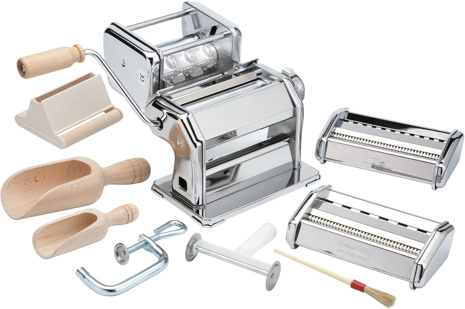 Valentine's Day Gifts -  Imperia Pasta Maker Machine- Deluxe 11 Piece Set w Machine, Attachments, Recipes and Accessories