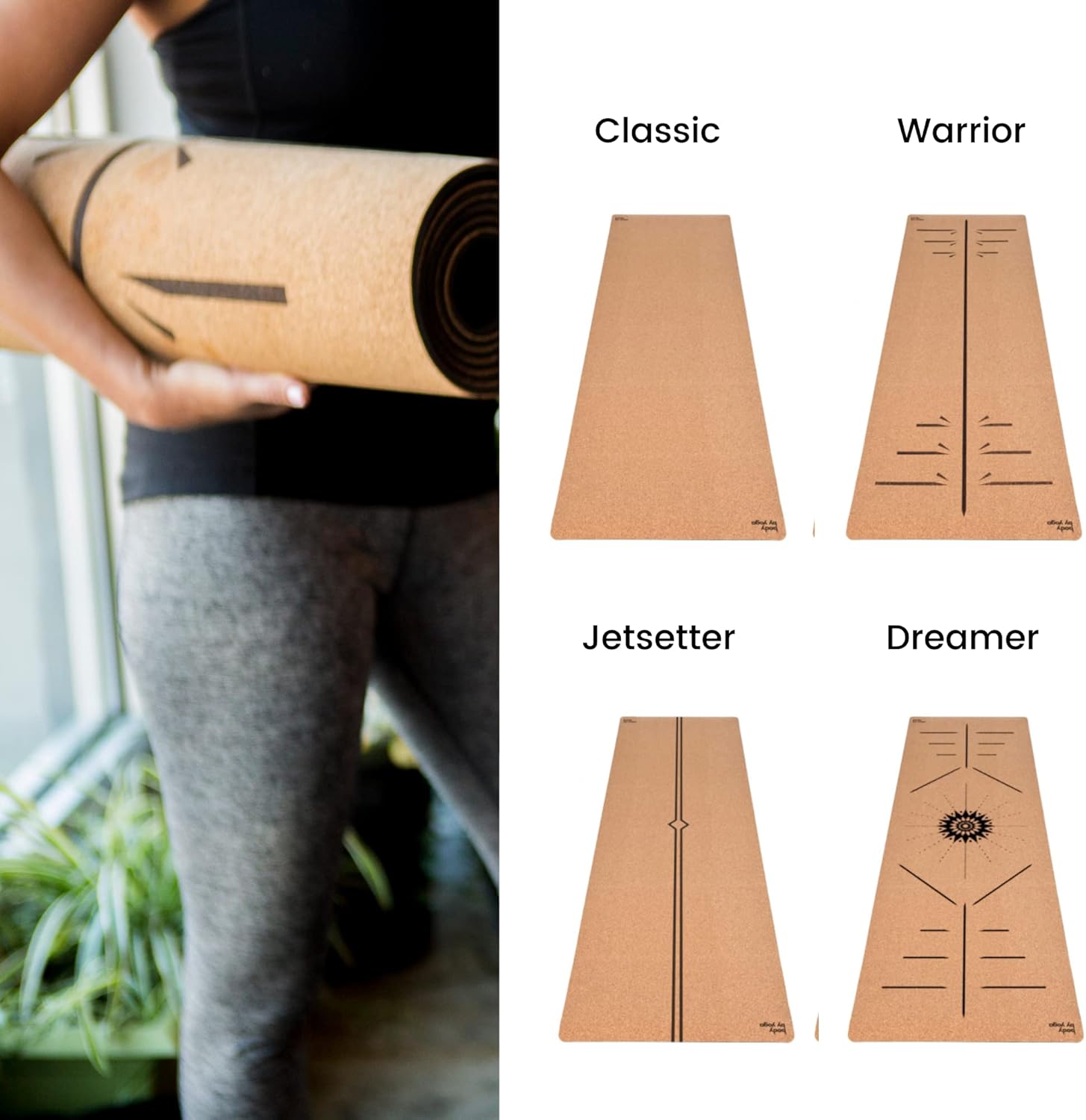 Valentine's Day Gifts - Luxury Cork Yoga Mat - Non Slip, Extra Thick Grip. Thicker, Longer, and Wider for More Comfort and Support