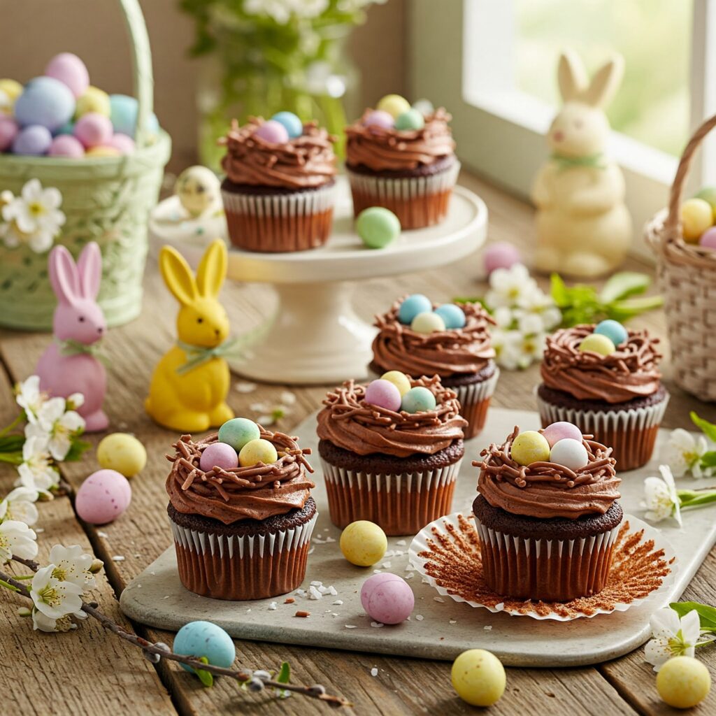 Chocolate Nest Cupcakes