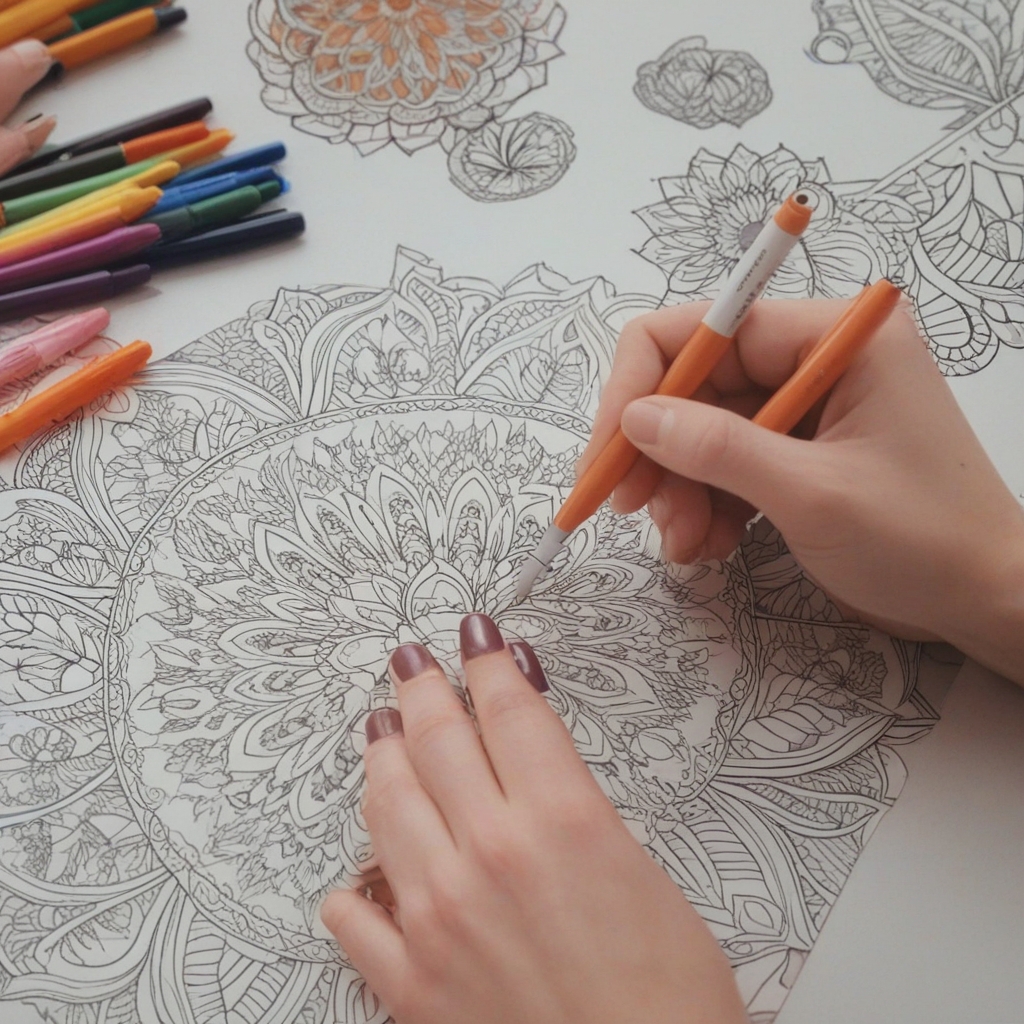 Adult Coloring Mindful Creativity for Stress Relief