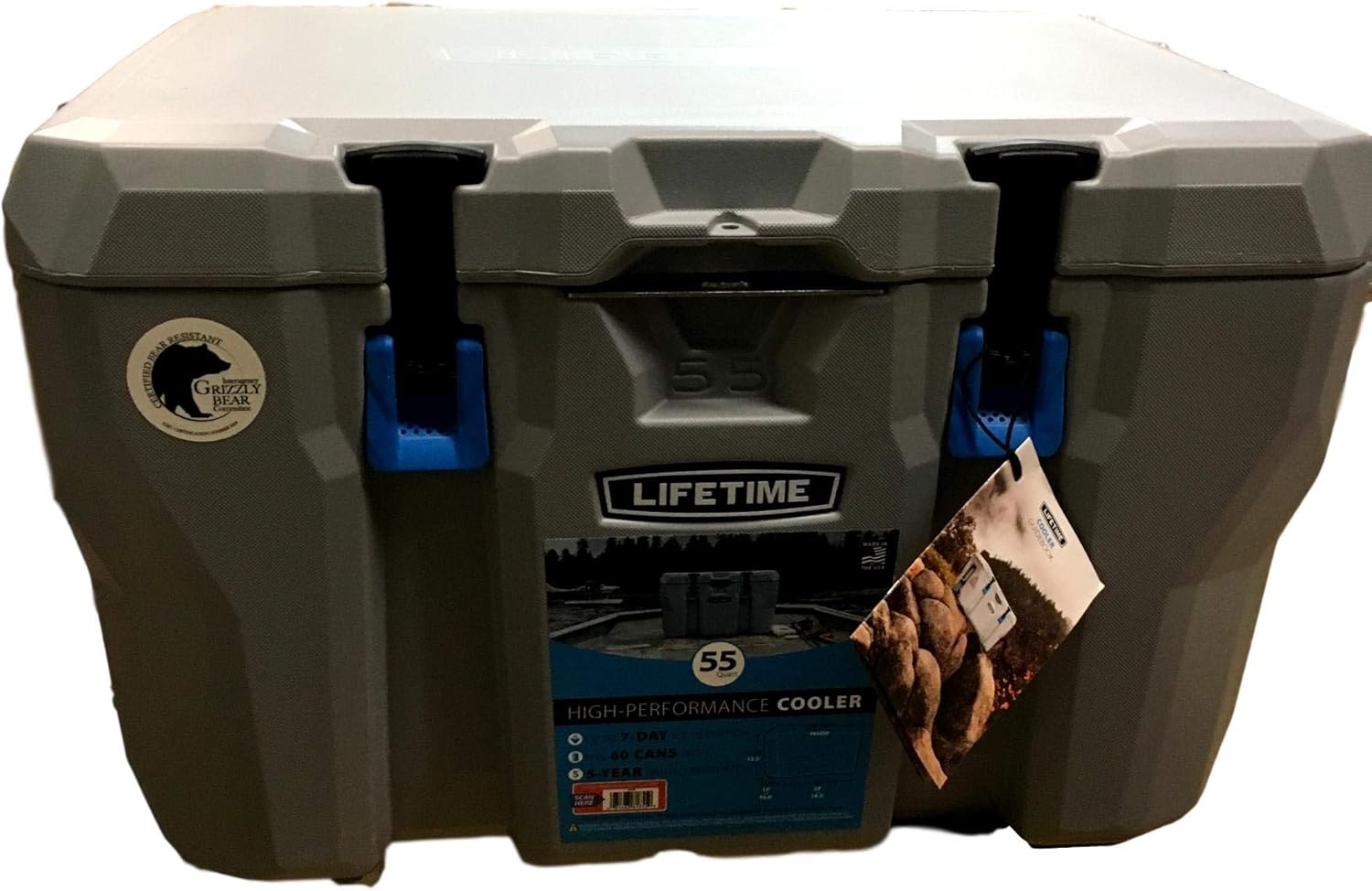Lifetime 55 Quart Insulated High Performance Outdoor Heavy-Duty Gray