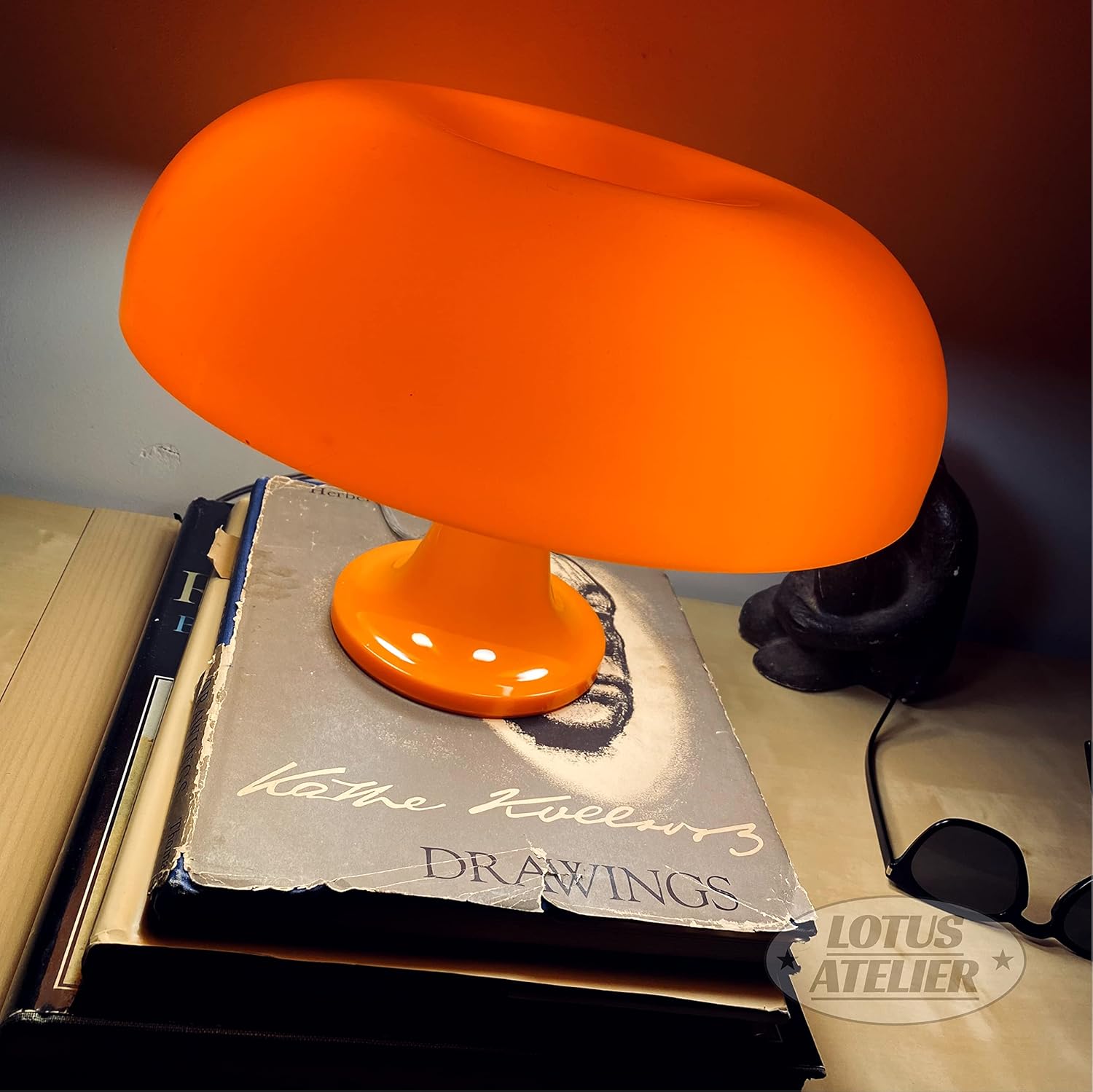 orange mushroom lamp