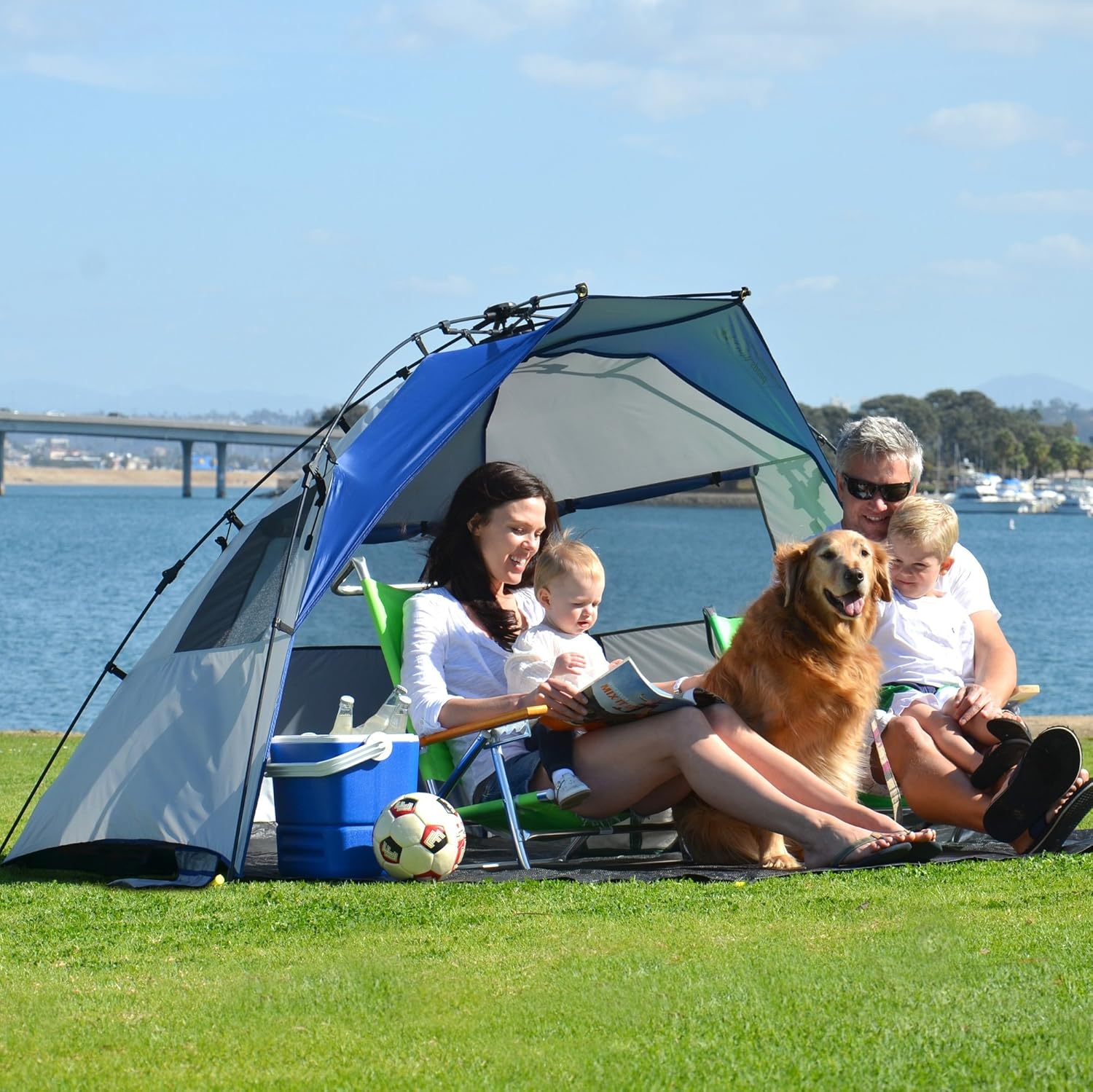 Lightspeed Outdoors Quick Cabana Beach Tent Sun Shelter
