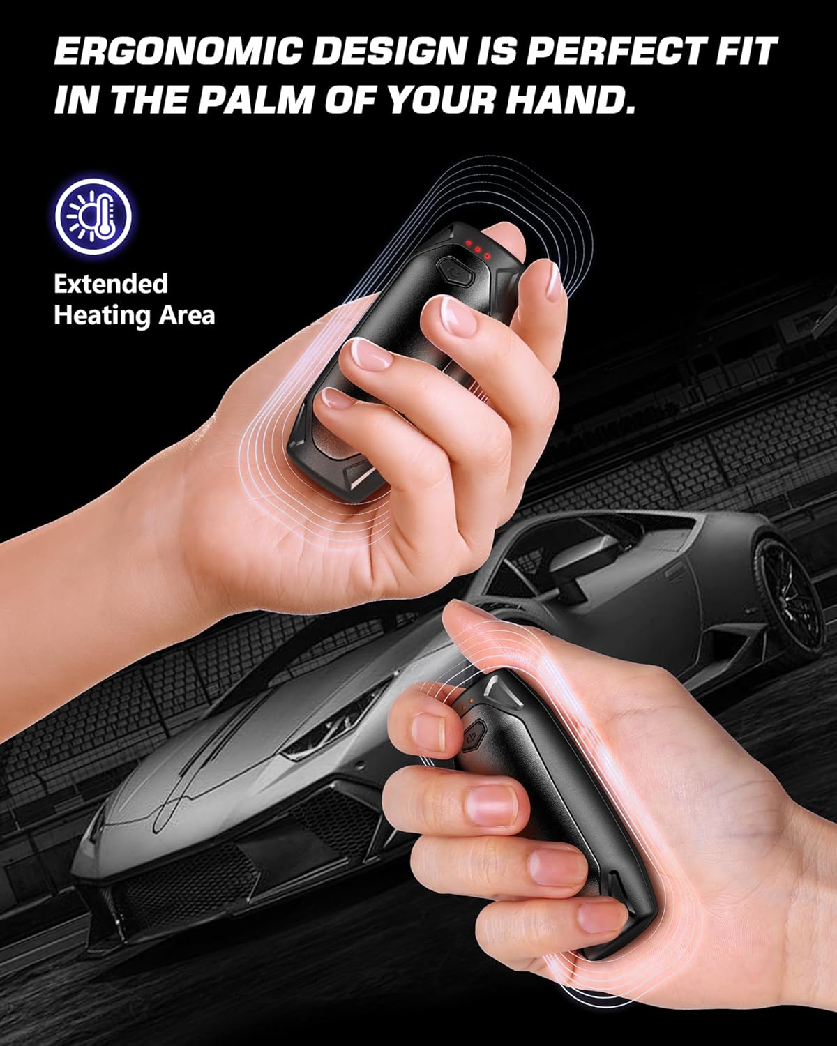 rechargeable hand warmers - Kesguar Hand Warmers Rechargeable - 2 Pack 14000mAh AI Electric Hand Warmers with Charging Case