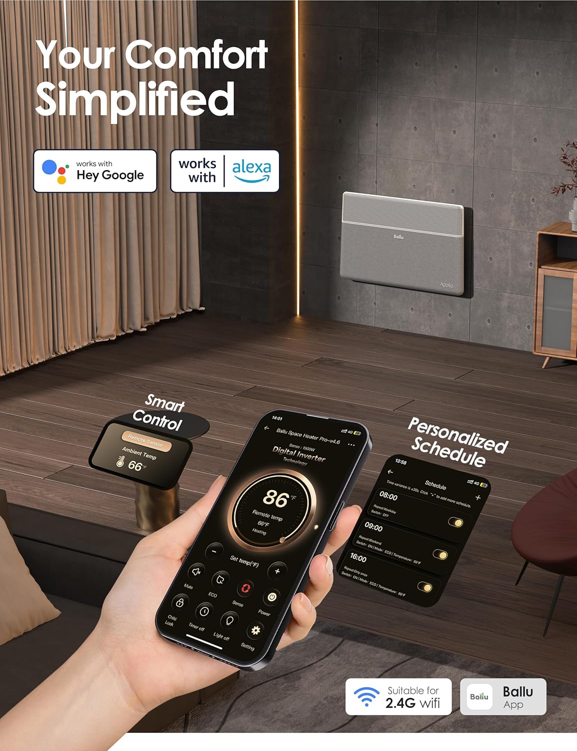 Ballu convection heater