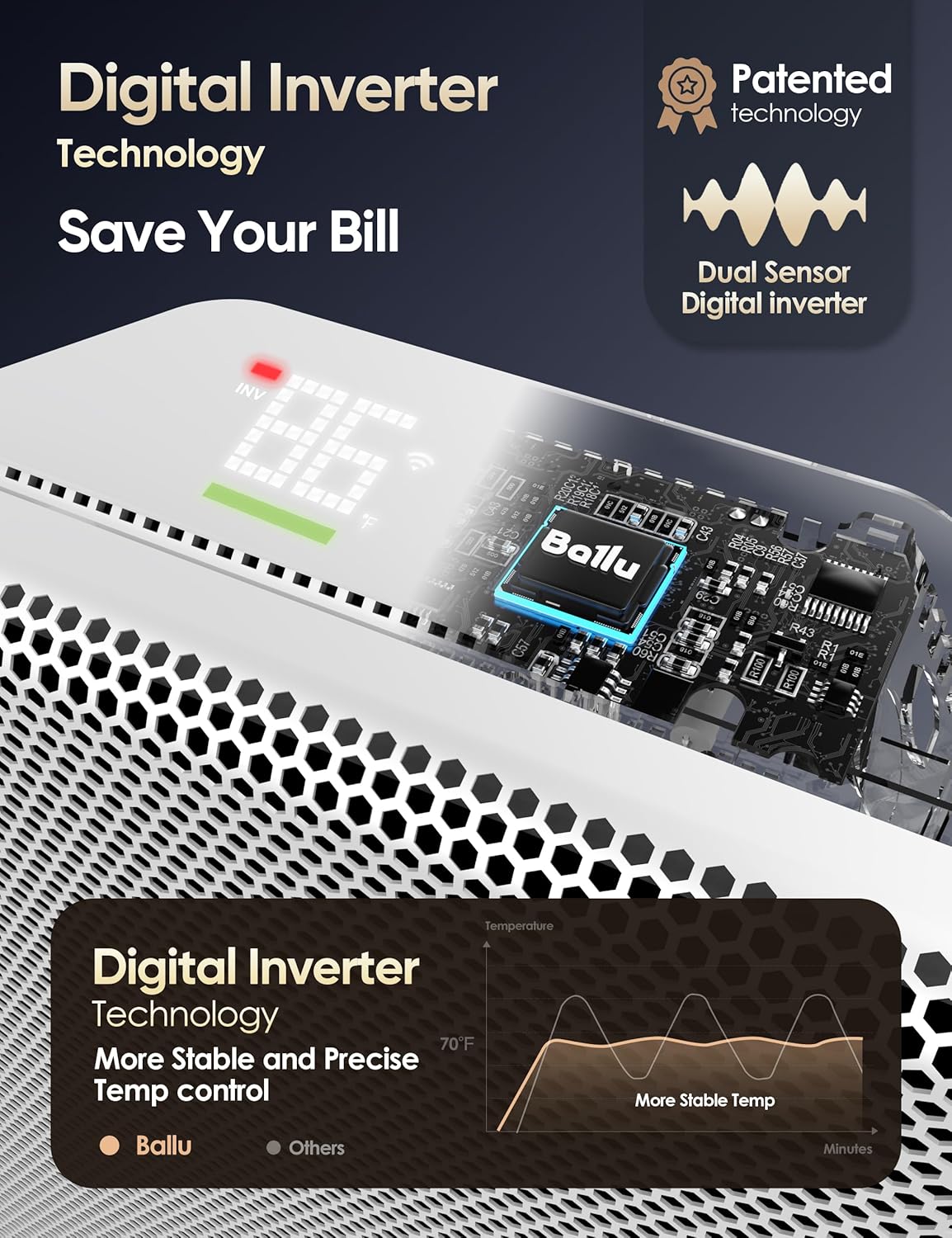 Ballu convection heater