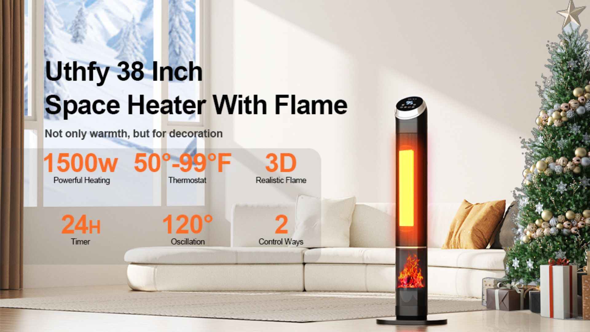You are currently viewing The Uthfy 38″ Indoor Heater Review: When Functionality Meets Fireplace Elegance