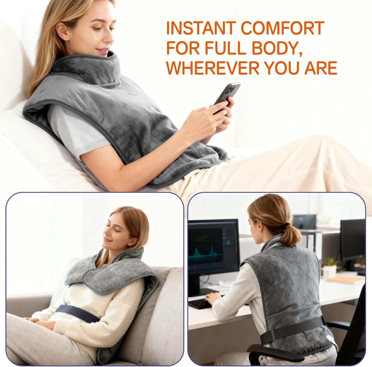 weighted heating pad