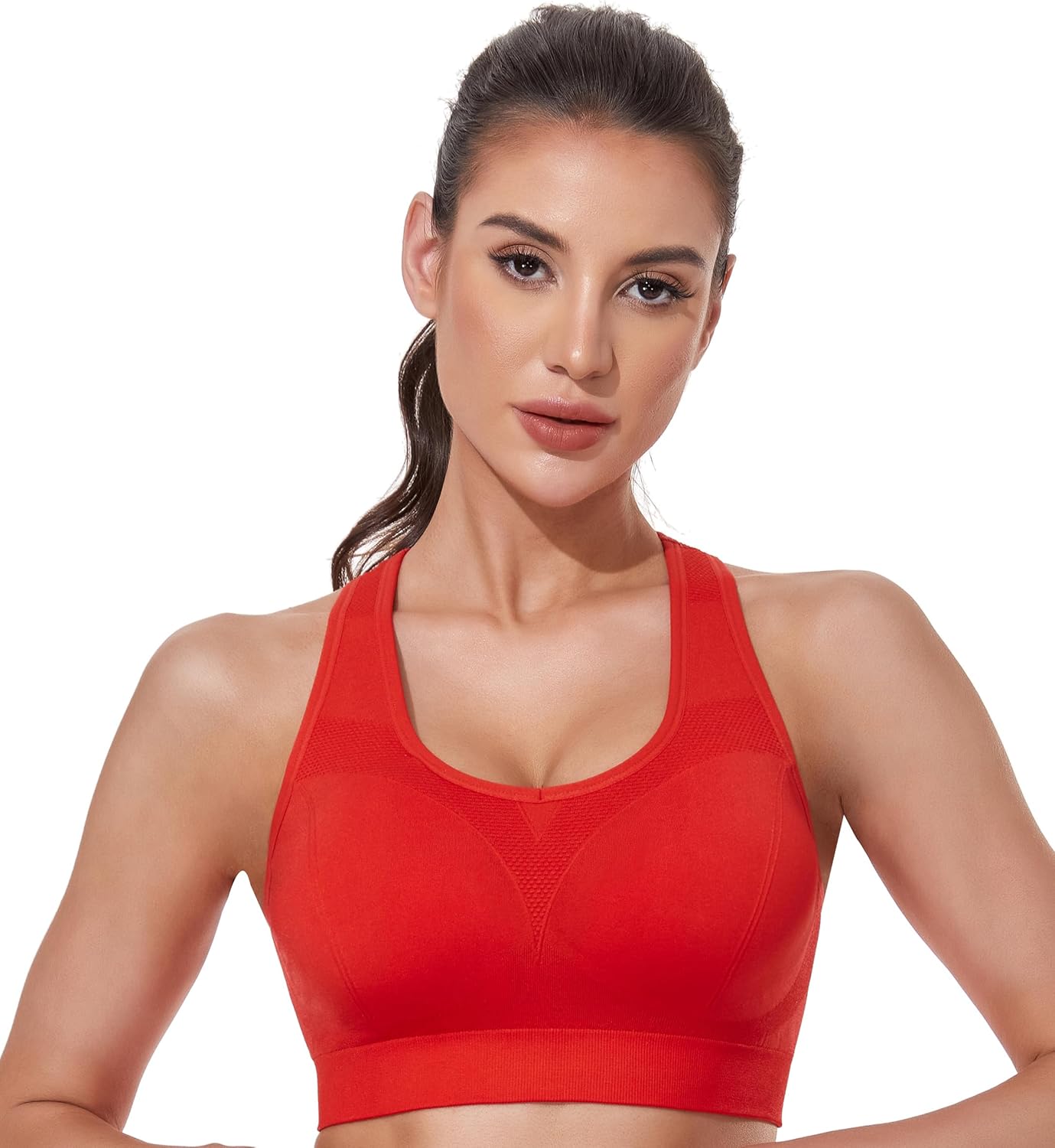 women’s seamless racerback sports bra