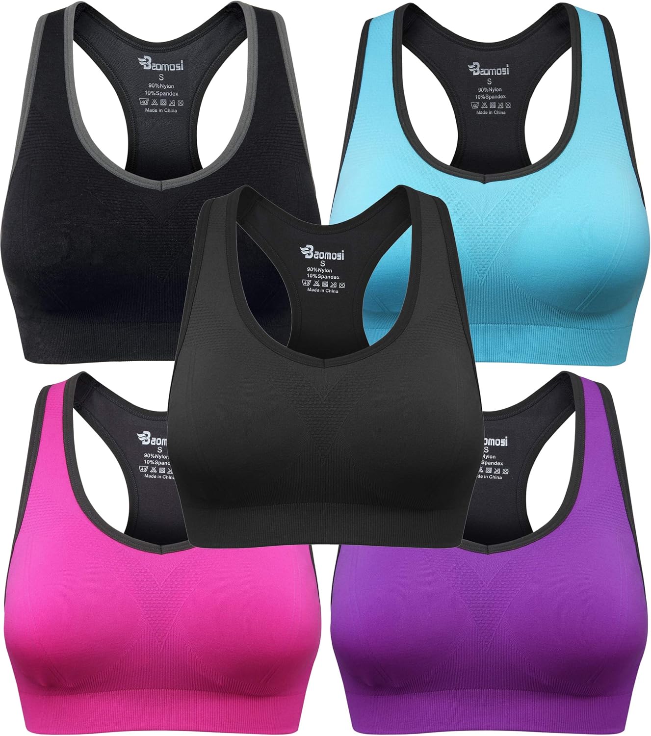 women’s seamless racerback sports bra