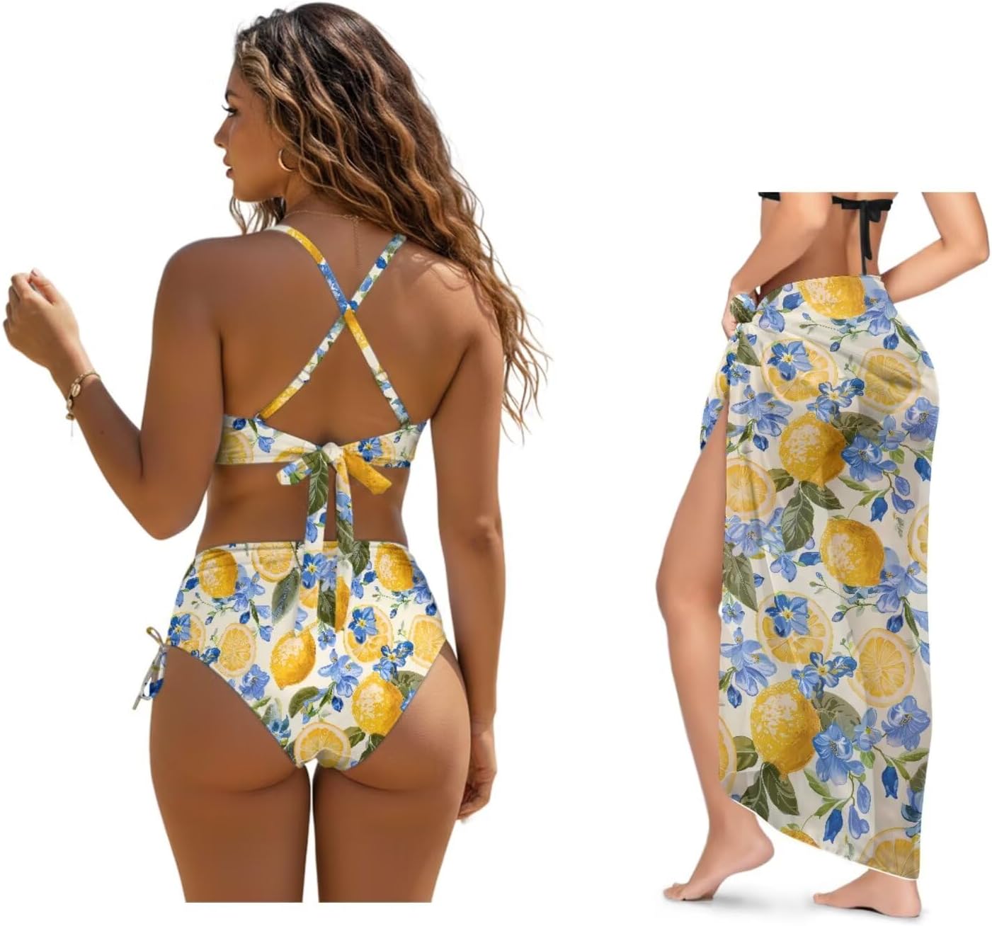 tummy control swimsuits for women high waisted bikini sets