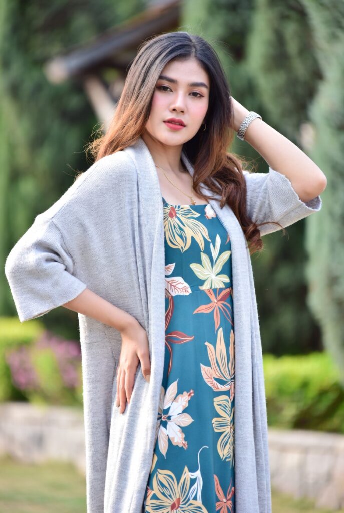 Open Cardigan Over a Sundress