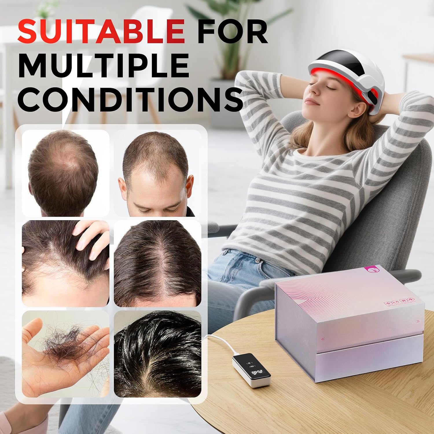 red light therapy cap