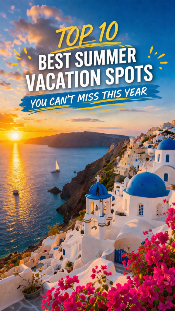 Top 10 Best Summer Vacation Spots You Can not Miss This Year