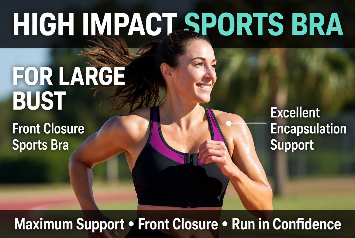 You are currently viewing Finally, a High Impact Sports Bra for Large Bust That Actually Works: Yvette Front Closure Review