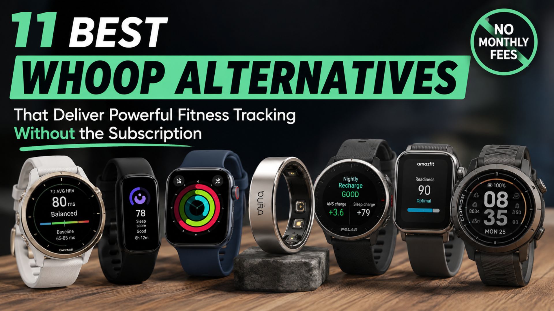 You are currently viewing 11 Best Whoop Alternatives That Deliver Powerful Fitness Tracking Without the Subscription